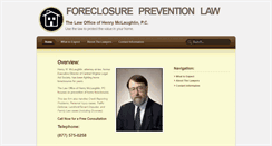 Desktop Screenshot of foreclosurepreventionlaw.com